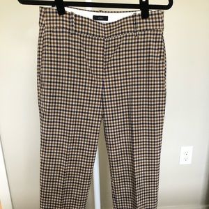 J. Crew. Cameron slim crop pant in plaid Italian stretch wool